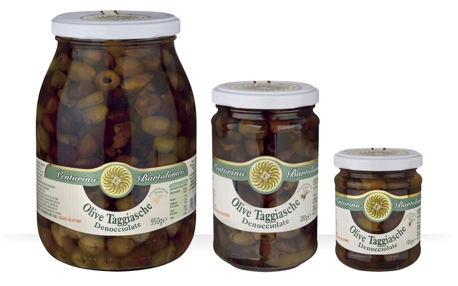 Olive Taggiasche Denocciolate in Extra Vergine di Oliva