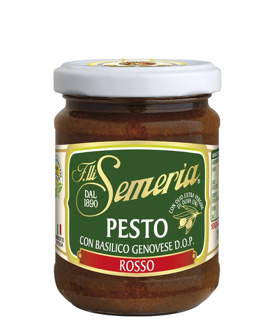 Red Pesto with basilico Genovese PDO