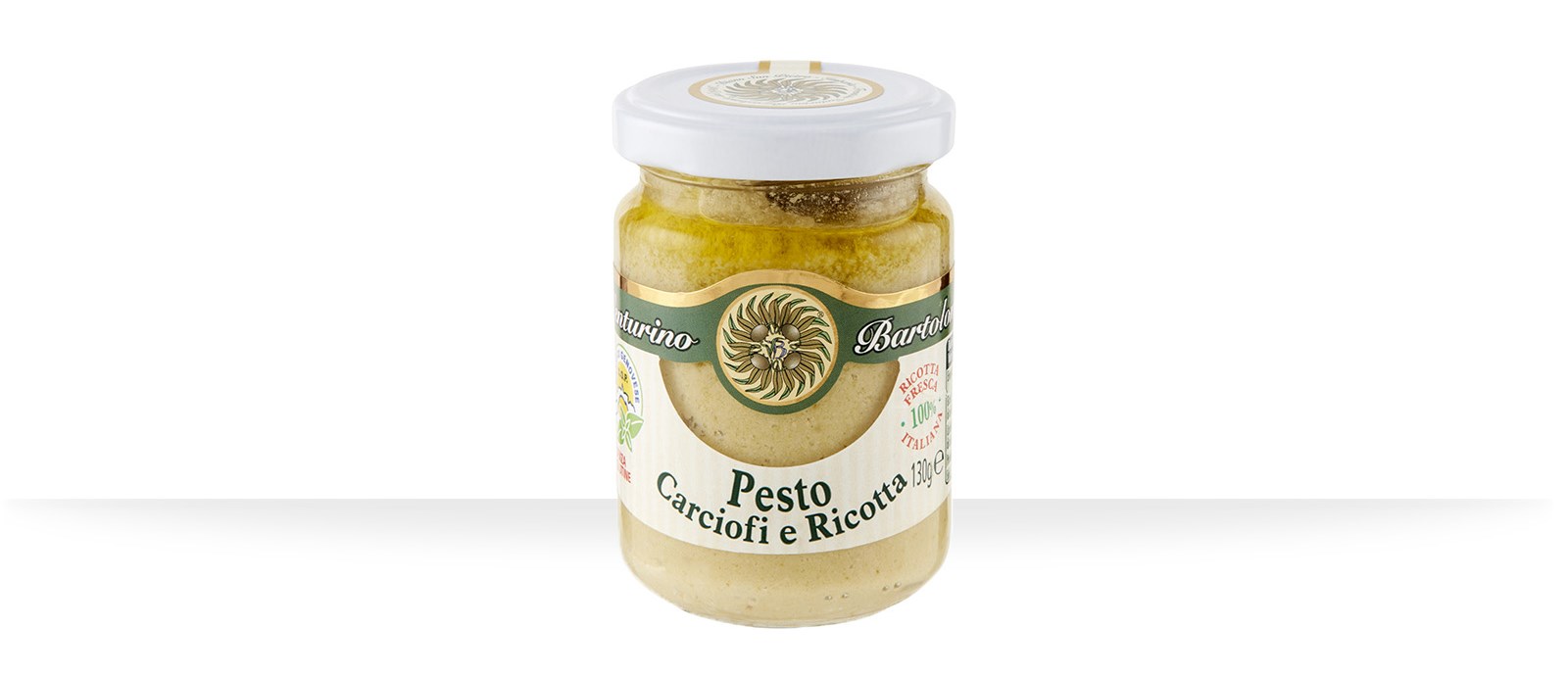 Pesto with Artichokes and Italian Ricotta Cheese